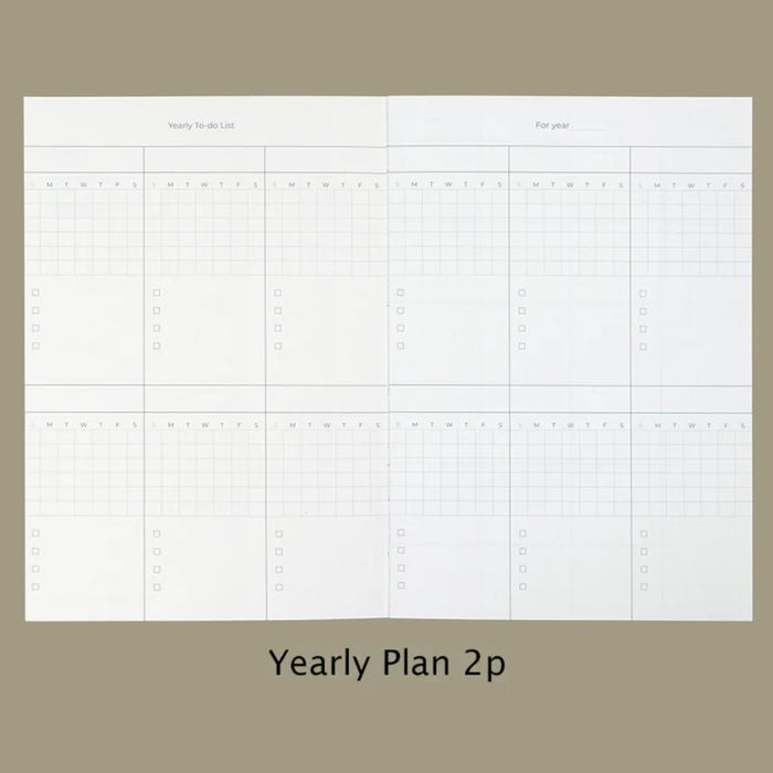 Paperian Lists To Live By Undated Planner - Pistachio