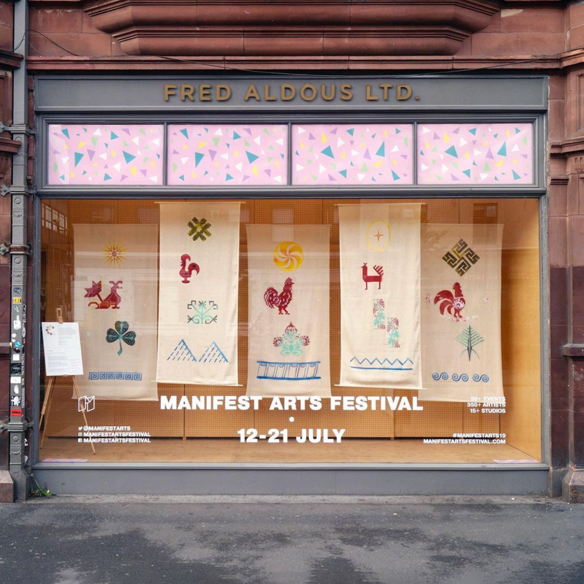 Manifest Arts Festival Window