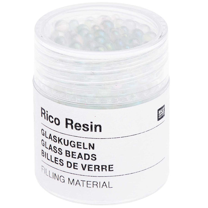 Rico - Filling Material Glass Beads - White Iridescent - 12.4G