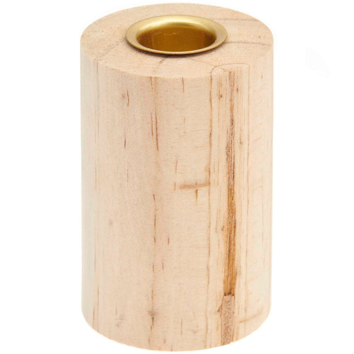 Rico - Wooden Candle Holder - 5.8X5.8X9Cm