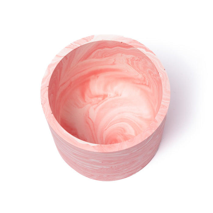 Fred Aldous Jesmonite Plant Pot Large - Marbled Pink