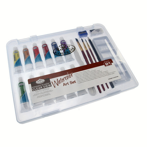 Royal Small Clear Case Art Sets - Watercolour Painting
