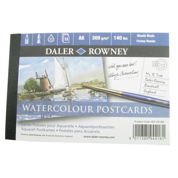 Daler Watercolour Postcard Pad A6