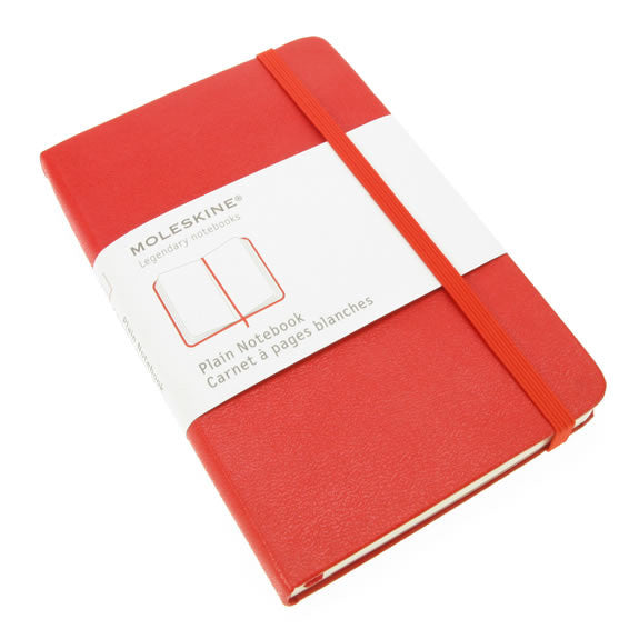 Moleskine Plain Notebook Pocket Red Cover