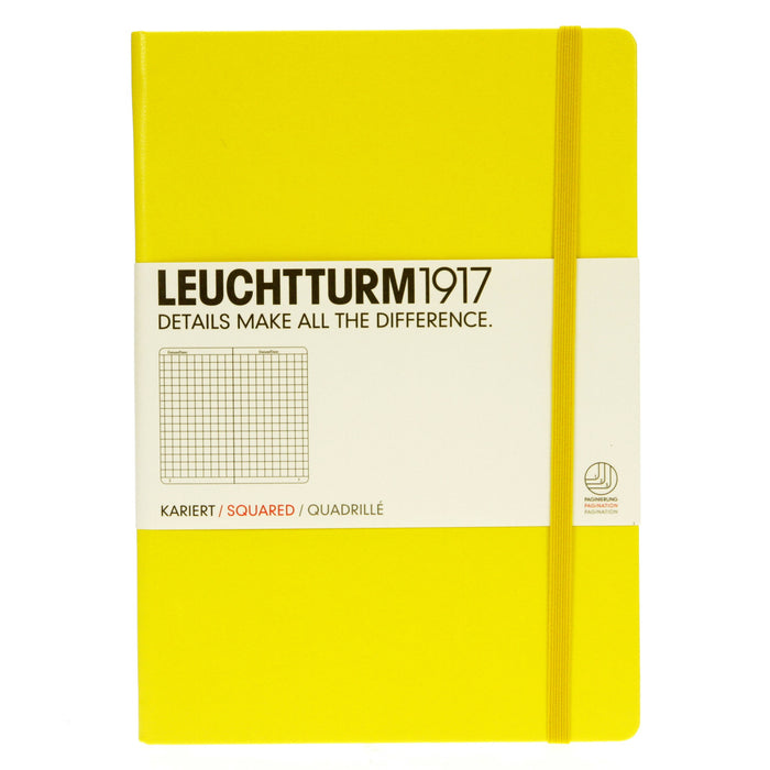 Leuchtturm 1917 Notebook Medium Squared Lemon