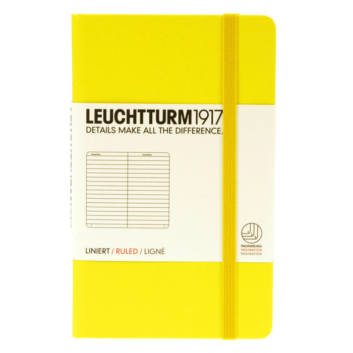 Leuchtturm 1917 Notebook Pocket Ruled Lemon