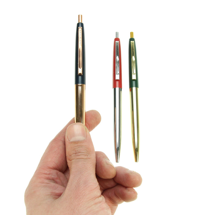 Kikkerland - Retro Pens Metallic Set of 3