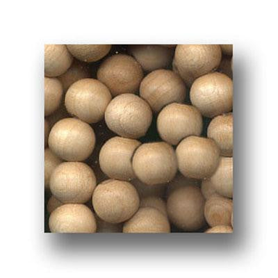 Wood Beads Natural 8mm Round 100 Pack
