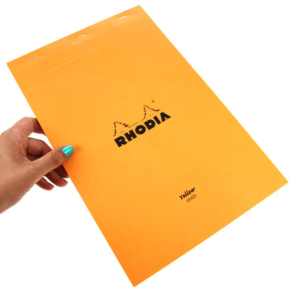 Rhodia Yellow Paper 21 x 31.8 Lined And Margin.