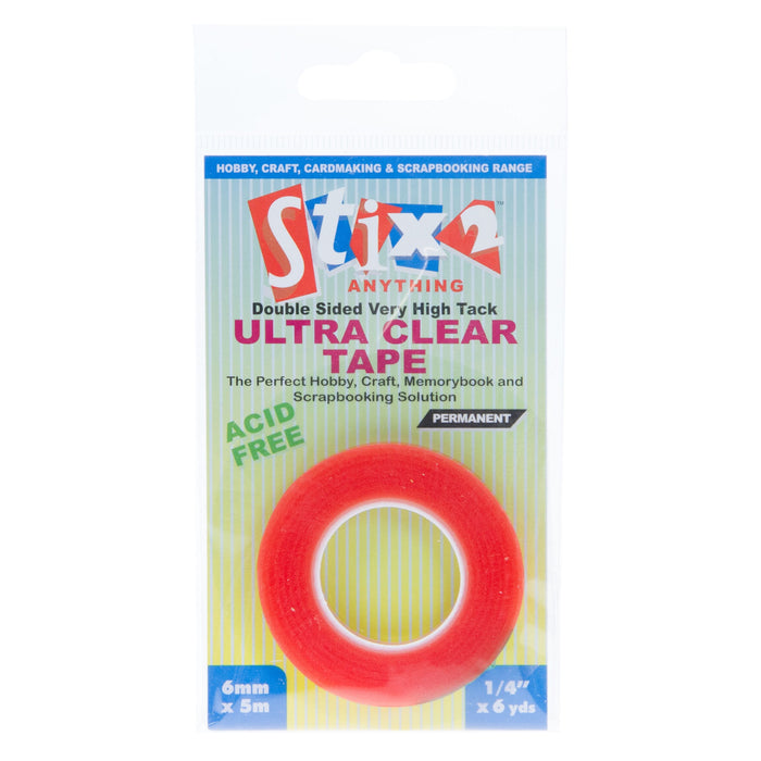 Stix 2 6mm Ultra Clear D/s Tape