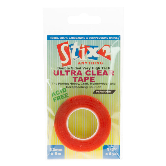 Stix 2 12mm Ultra Clear D/s Tape