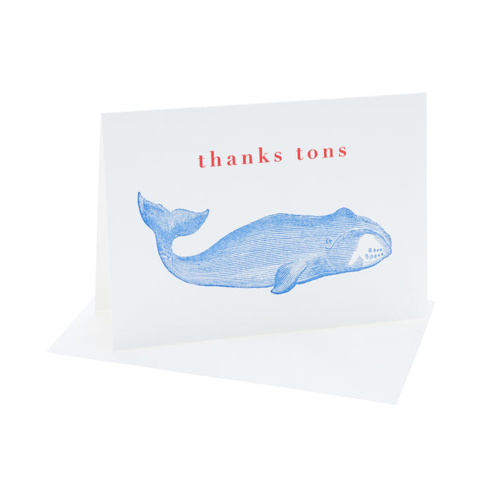 Thanks Tons Whale Card