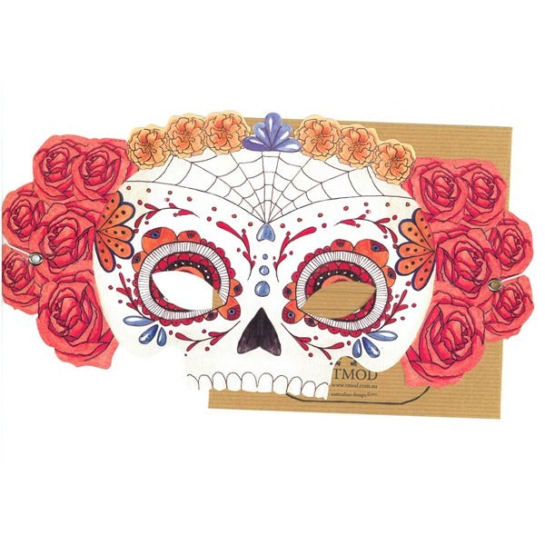 Sugar Skull Mask Card