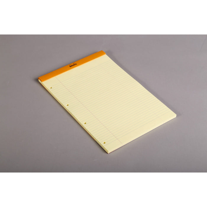 Rhodia ORANGE Pad - Yellow 21x31.8cm Punched