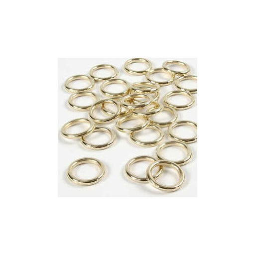 Plastic Ring - 15 mm - Gold - Pack Of 25