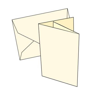 Cards 2 Fold A6 - 10 Pk No aperture