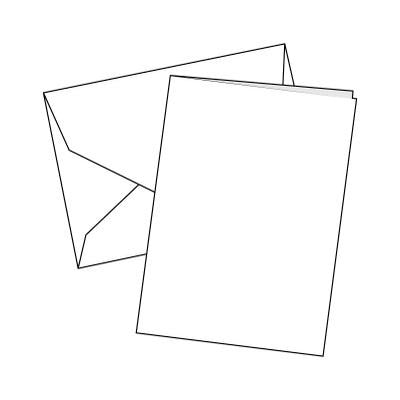 Cards Single Fold A6 White 10 Pk
