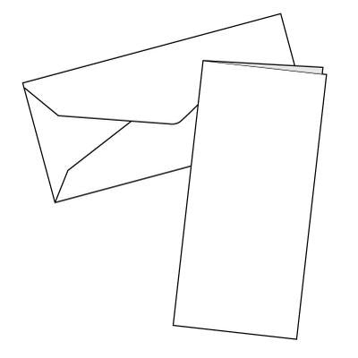 Cards Single Fold DL White 10 Pk