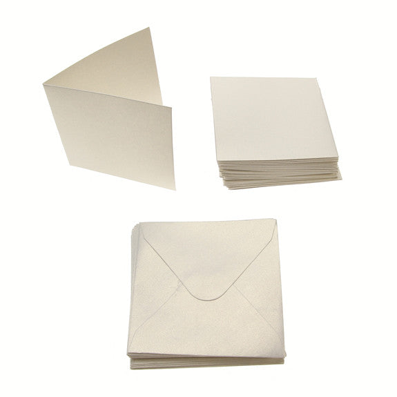 3x3 Pearl Card Blanks 300gsm 20Pk