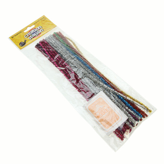 Tinsel Pipe Cleaners 40 Pack