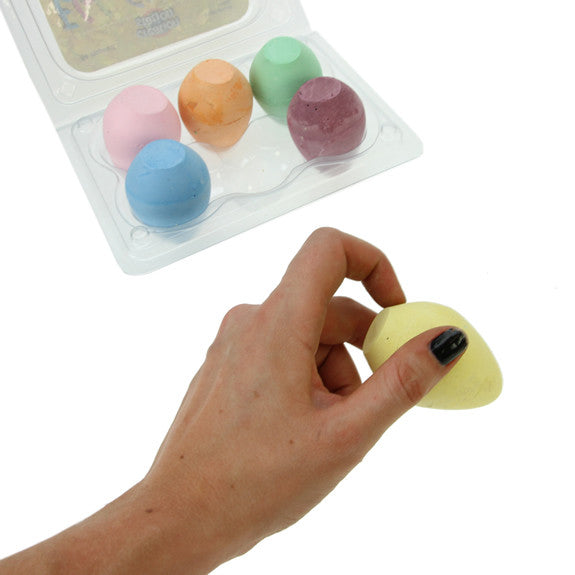 Egg Chalks - 6 Assorted Colours