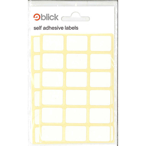 Blick Rect - 16x22mm White - Labels - 126pk