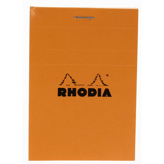 Rhodia Orange Head Stapled Pad 7.4X10.5Cm Sq.5X5  11200C