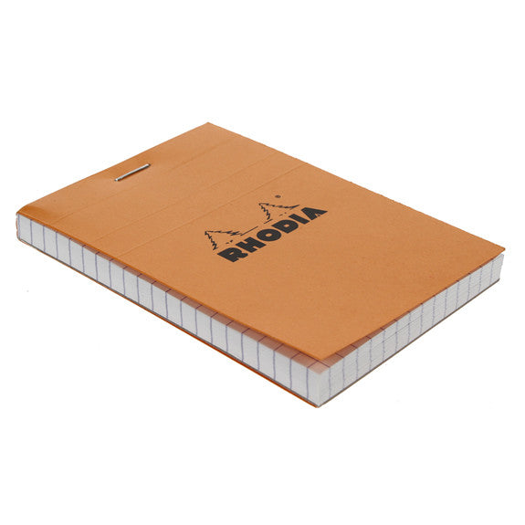 Rhodia Orange Head Stapled Pad 7.4X10.5Cm Sq.5X5  11200C
