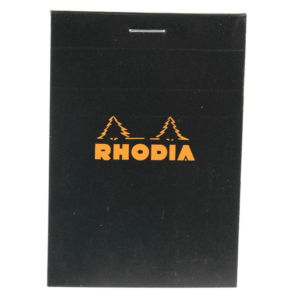 Rhodia Black Head Stapled Pad 7.4X10.5Cm Sq.5X5  112009C