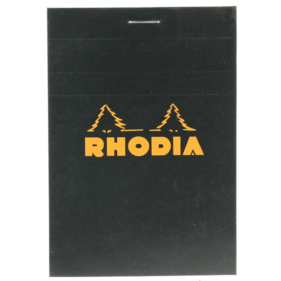 Rhodia Black Head Stapled Pad 8.5X12Cm Sq.5X5 122009C