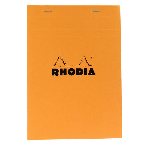 Rhodia Orange Head Stapled Pad 14.8X21Cm Sq.5X5 16200C