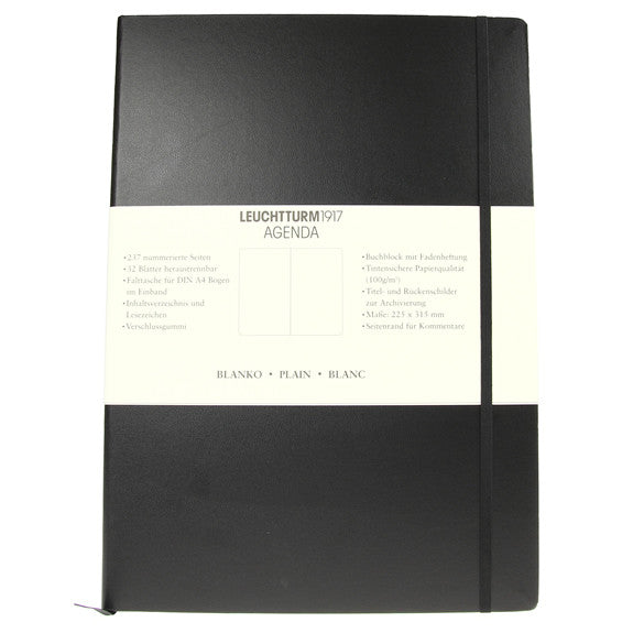 Leuchtturm 1917 Black Classic Master Notebook Plain