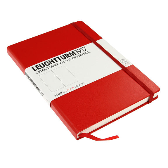 Leuchtturm 1917 Red Medium Notebook Plain