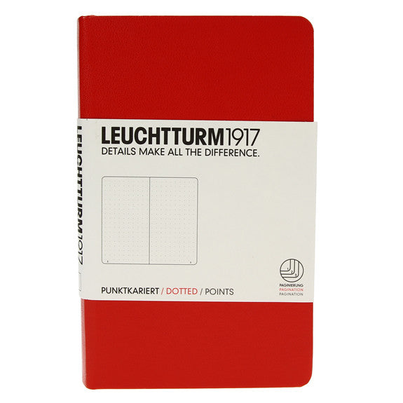 Leuchtturm 1917 Red Pocket Notebook Dotted