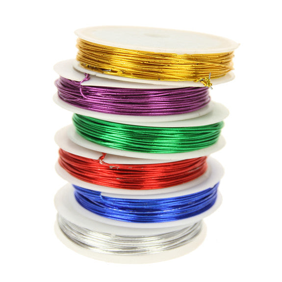 Craft Wire Metallic Colours - 6 Spools
