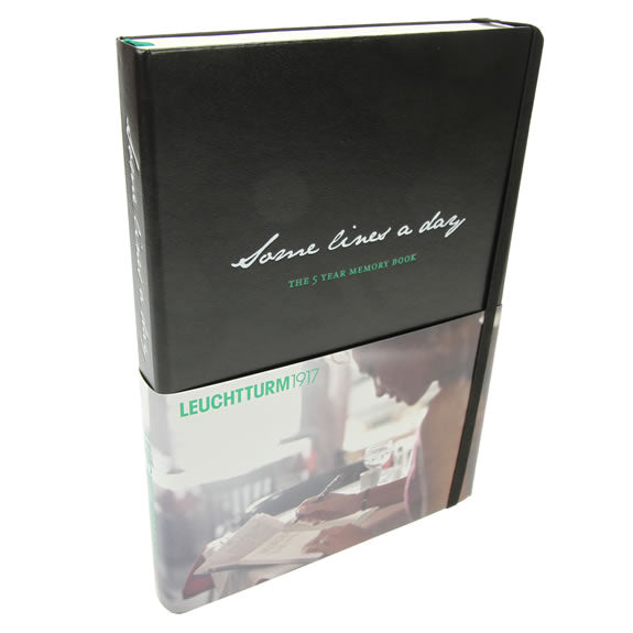 Leuchtturm 1917 - 5 Year Memory Book 'Some lines a day' Black