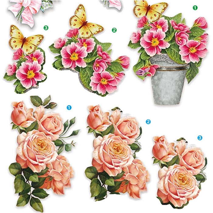 3D Decoupage Motifs - Floral