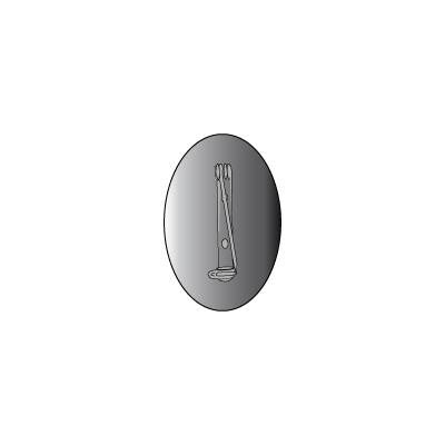 P18 Brooch 56x37mm Oval. Pack of 10.