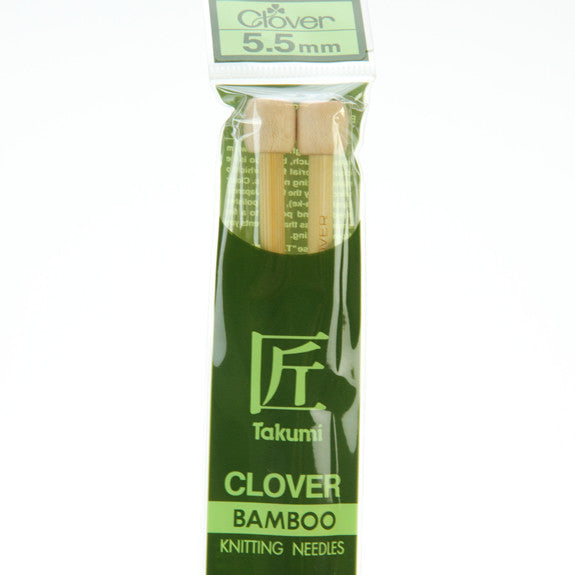 Clover Takumi Bamboo Knitting Needles - 5.5mm - 2pk