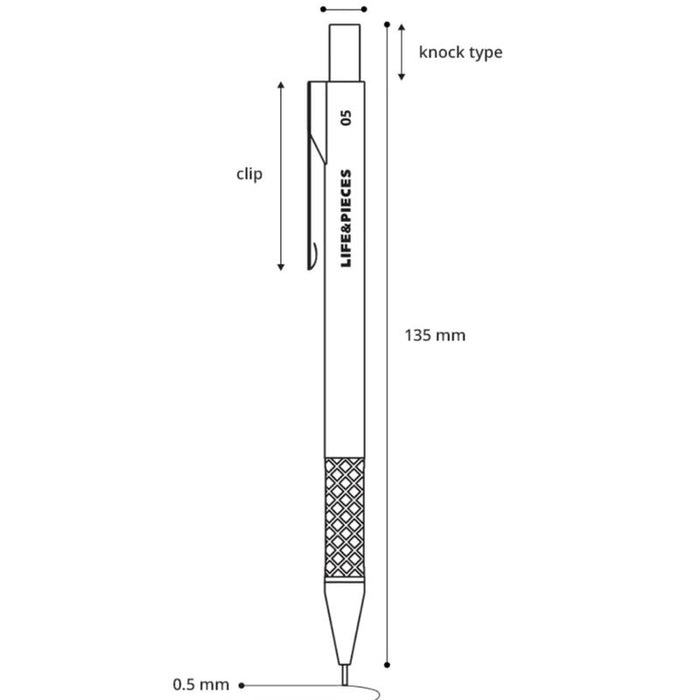 Livework LIFE & PIECES Retro Sharp Mechanical Pencil 0.5mm