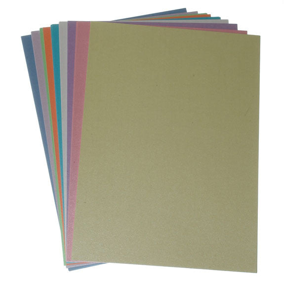 Pearl Card A4 - 50 Pack Assorted colours.
