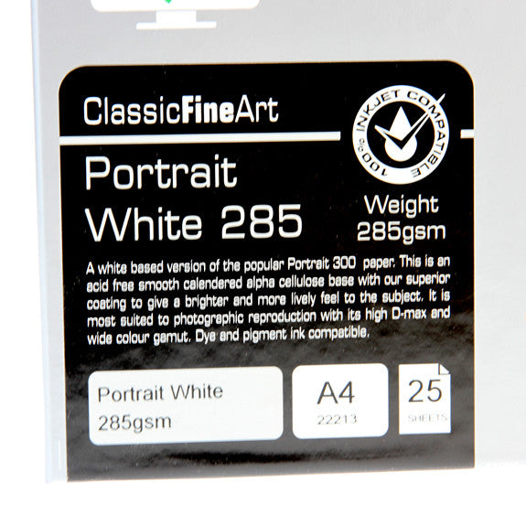 A4 PermaJet Digital Photo Paper Portrait White - 285gsm - 25pk