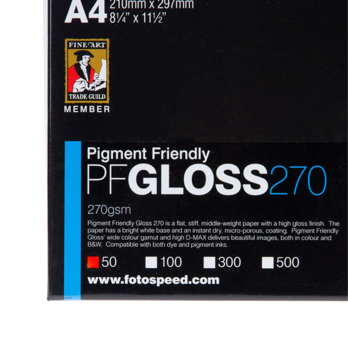 Fotospeed PF GLOSS 270gsm A4 50pk