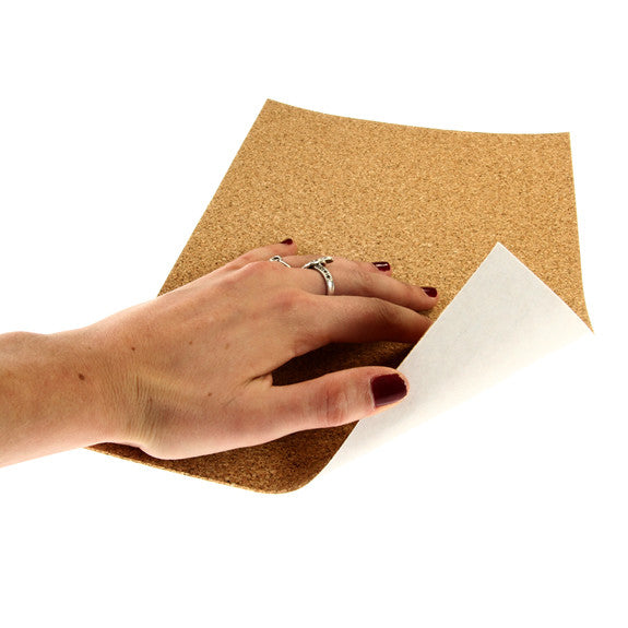 Cork Sheet A4 Pack Self Adhesive, 210 x 297mm x 1.5mm thick