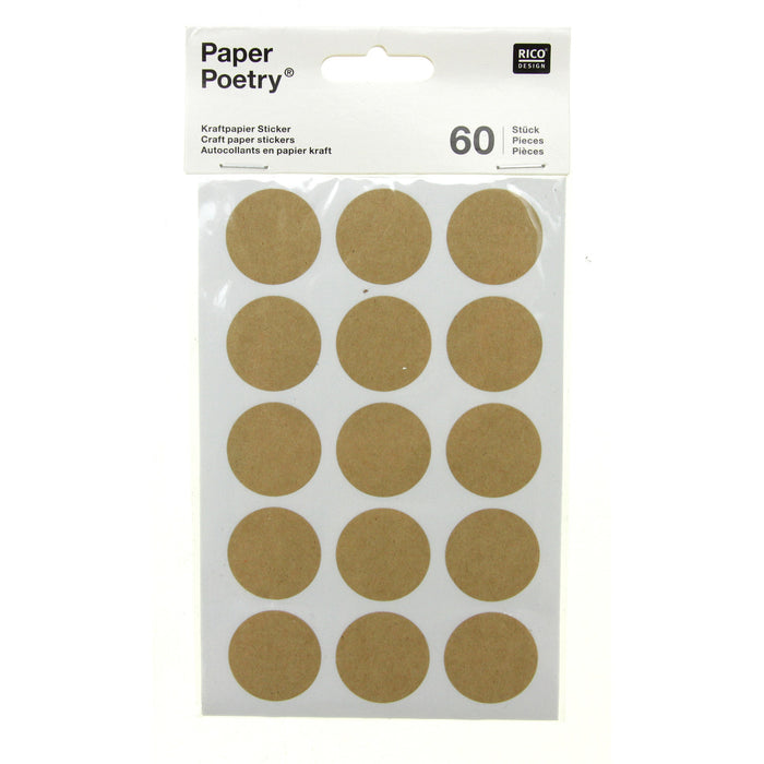 Rico - Craft Paper Stickers - Round