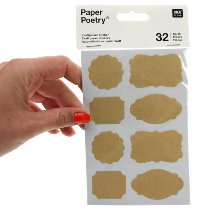 Rico - Craft Paper Stickers - Tags