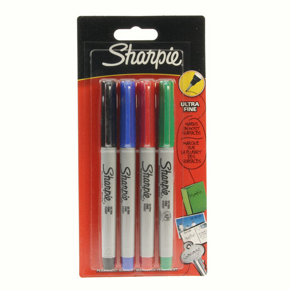Sharpie Assorted Markers 4 Pack - Ultra Fine