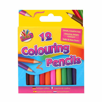 12 Half Sized Colouring Pencils
