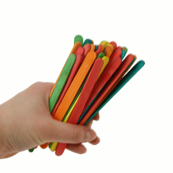 Lollipop Sticks - Assorted Colours 1000 Pk