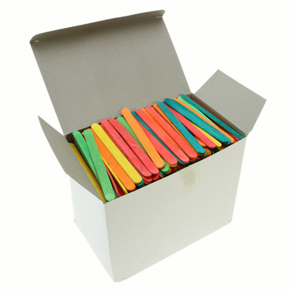 Lollipop Sticks - Assorted Colours 1000 Pk